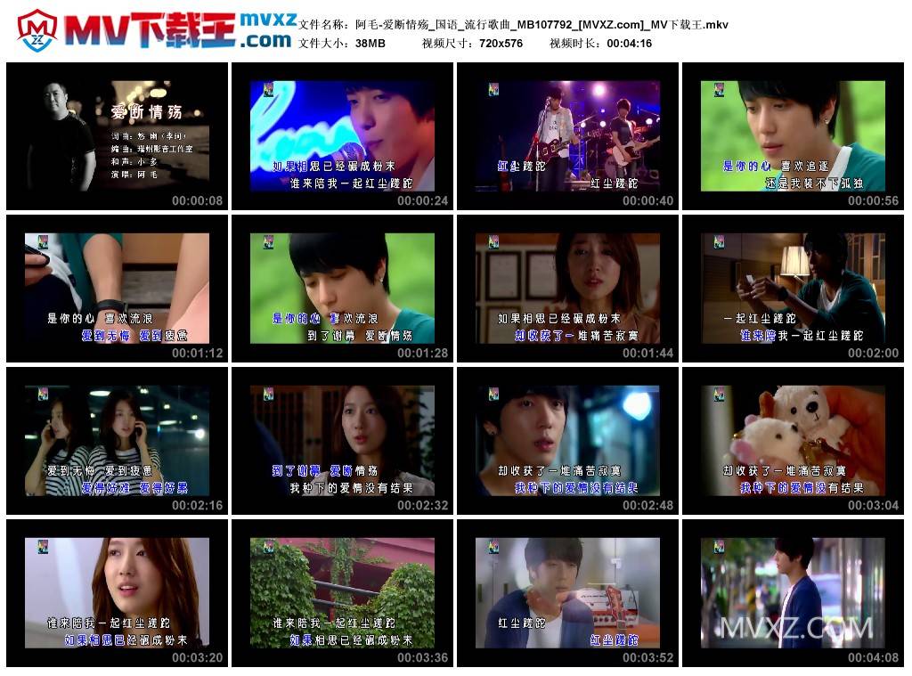 阿毛-爱断情殇_国语_流行歌曲_MB107792